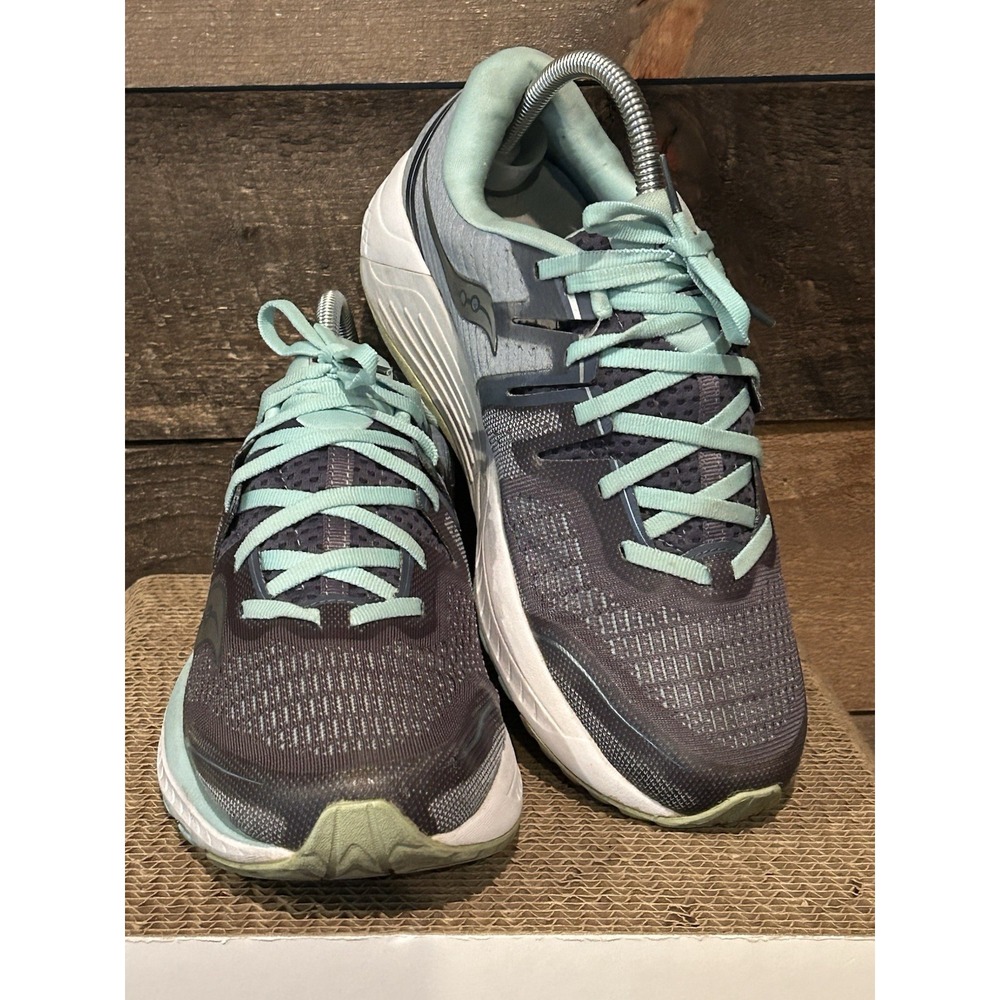 Hoka One One Women's Gray & Mint Running Sneakers